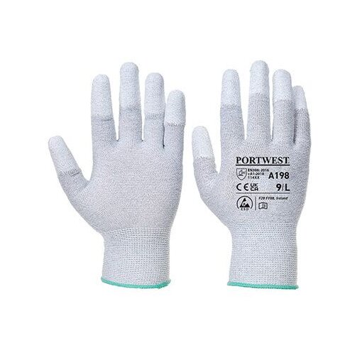 PORTWEST Rukavice A198 Antistatik rukavice sa PU premazom na vrhovima prstiju Cene