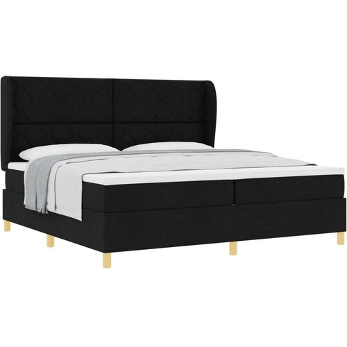  Podna opruga s madracem Tamno siva 90x190 cm Crna 200 x 200 cm Slike
