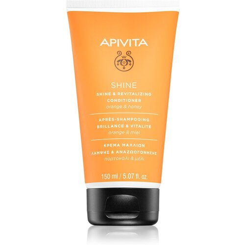 Apivita Holistic Hair Care Orange &amp;amp; Honey revitalizirajući regenerator za vraćanje sjaja 150 ml Slike