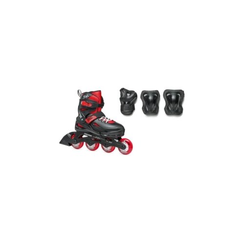  ROLERI ROLLERBLADE FURY COMBO SA &amp;Scaron;TITNICIMA black-red Slike