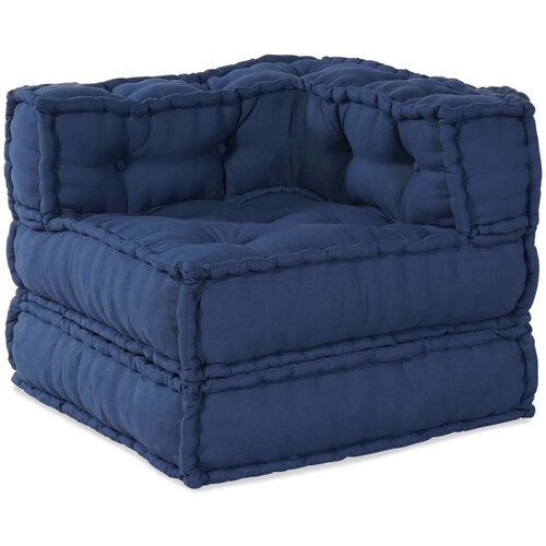  Modularni pouf - Set od 4 u indigo tkanini Cijene