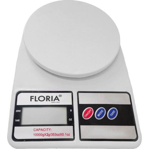 Floria ZLN9075 vaga kuhinjska, do 1 kg., bijela Slike