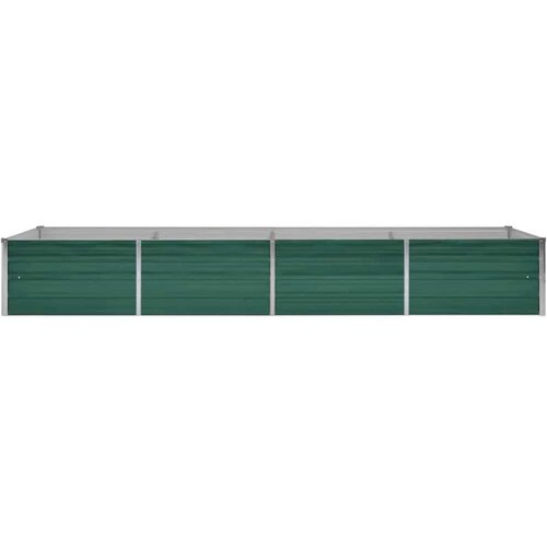  Vrtna sadilica od pocinčanog čelika 320 x 80 x 45 cm zelena Slike