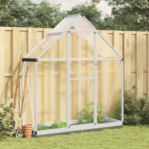  Staklenik s okvirom srebrni 169 x 58 x 202 cm aluminijski Slike