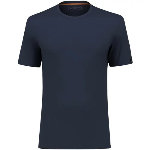 Salewa Majice s kratkimi rokavi Puez Eagle Sketch Merino Men's T-Shirt 28340-3960 Modra