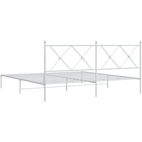  okvir za krevet s uzglavljem bijeli 180x200 cm Slike
