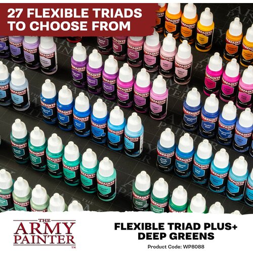 The Army Painter Warpaints Fanatic: Deep Green Flexible Triad PLUS+ - 1 set. Cene