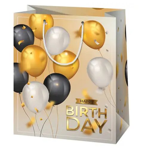 Cardex happy birthday! zlatni balon ekskluzivna poklon vrećica srednje veličine 18x10x23cm Cijene
