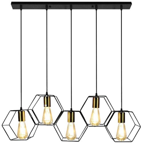 Toolight lampa viseća APP1133-5CP black gold Cijene