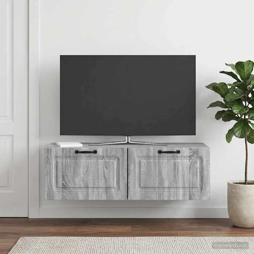  ormar za zid Siva sonoma 98 x 41 x 30 cm Konstruirano drvo Slike