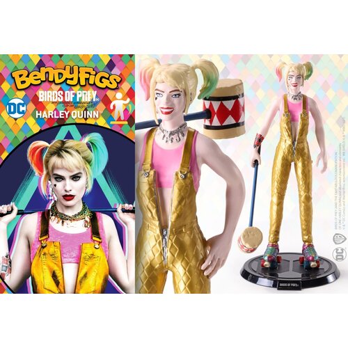  Bendyfig DC Birds of Prey Harley Quinn with Mallet figurica Noble Collection Cene