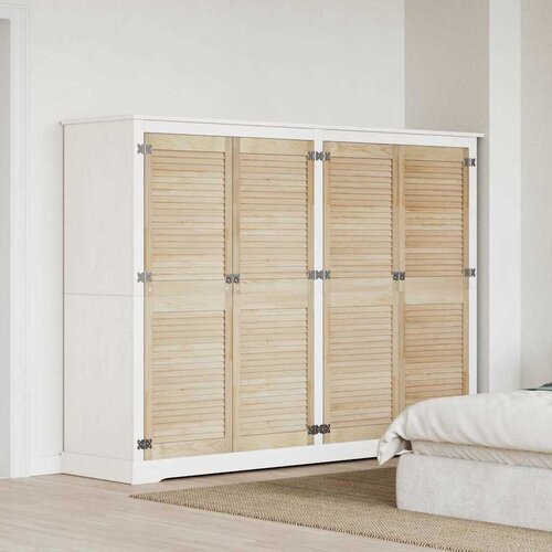 vidaXL Vrata ormara 4 pcs Smeđa 140.5 x 49.5 x 2.1 cm Masivna borovina Cijene