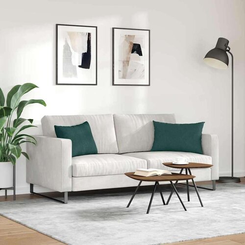 VidaXL jastučići za sofu 2 pcs tamnozelena 60 x 40 cm tkanina Slike