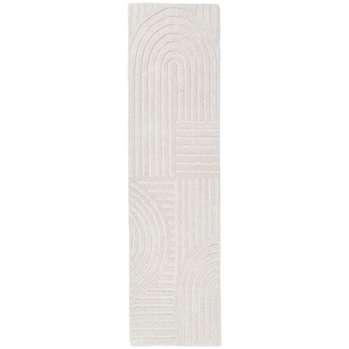 Flair Rugs Ručno rađena vunena staza boje slonovače 60x230 cm Zen Garden &ndash; Cijene