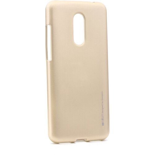  Gumijasti / gel etui Mercury i-Jelly Metal Case za Xiaomi Redmi 5 Plus - zlati Cene