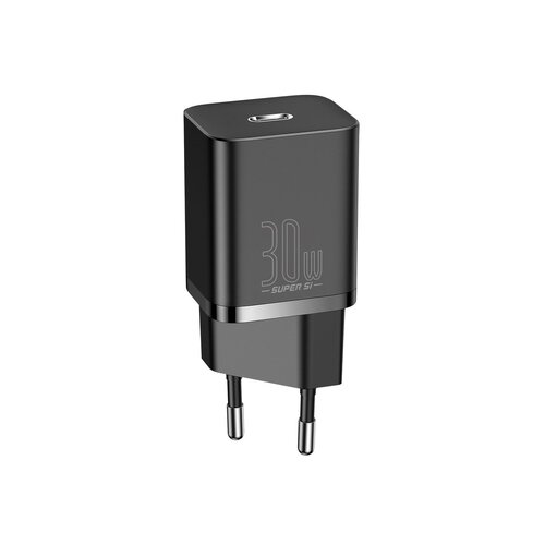 Baseus Adapter hišni polnilec 220v super-si quick charge 30w vhod type c - original (eu blister) črn Cene