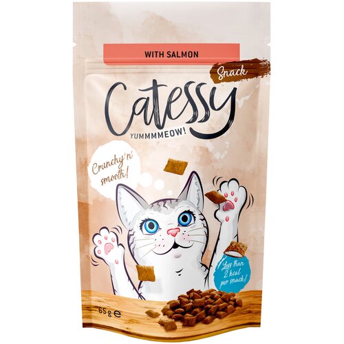  Varčno pakiranje Catessy hrustljavi prigrizki 3 x 65 g - Z lososom Cijene