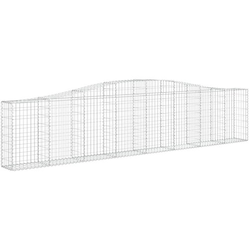  Lučne gabionske ko&amp;scaron;are 6 kom 400x30x80/100 cm pocinčano željezo Slike