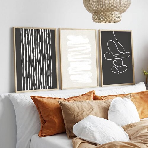 Wallity Uramljena slika Huhu235, 50x70 cm, 3 dijela Cene