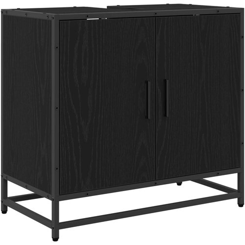  Set namje&amp;scaron;taja za kupaonicu 2 kom. Crni hrast 65 x 33 x 60 cm Slike