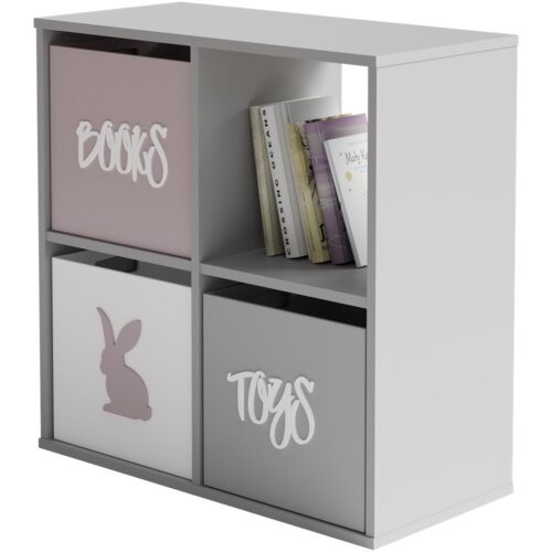 Kobi Furniture Knjižna omara Loni 2x2 bela, (21960526) Slike