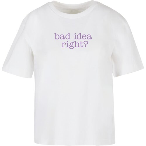 Mister Tee Women's T-shirt Bad Idea white Cene