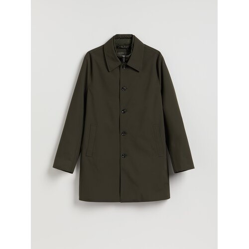 Reserved Obični kaput s ovratnikom - smeđezeleno Cijene