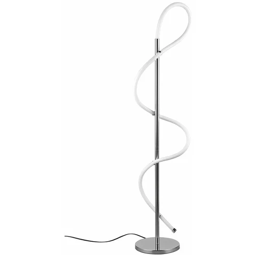 Tri O LED stoječa svetilka v sijajno srebrni barvi (višina 135 cm) Argos –