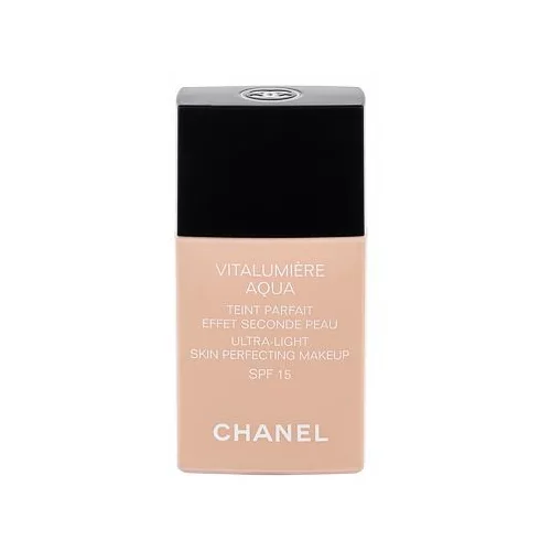 Chanel Vitalumière Aqua make-up ultra light za sjajni izgled lica nijansa 70 Beige 30 ml