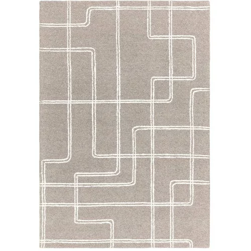 Asiatic Carpets Svetlo siva ročno tkana volnena preproga 160x230 cm Ada –