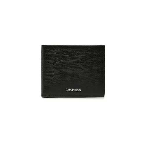 Calvin Klein Majhna moška denarnica Minimalism Bifold 6Cc W/Bill K50K509620 Črna