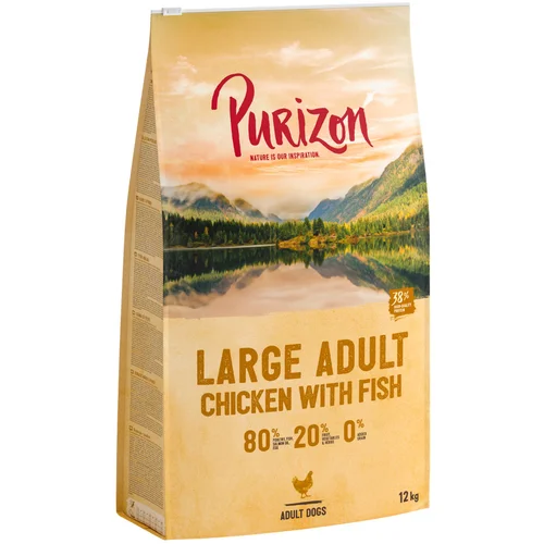 Purizon Ekonomično pakiranje 2 x 12 kg - Classic: Large Adult piletina i riba