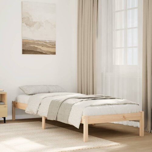 VidaXL Dugi okvir kreveta bez madraca bijeli 80x220 cm od borovine Slike