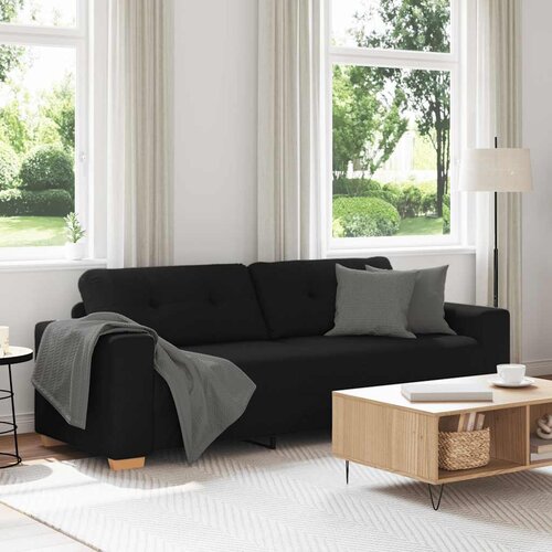  Trosjed Kauč Crna 220x78x80 cm Tkanina Cijene