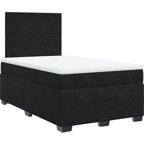 Maison Chic Box spring postelja - Vzmetna postelja z vzmetnico črna 120x200 cm žamet SL4500, (21887693) Cene