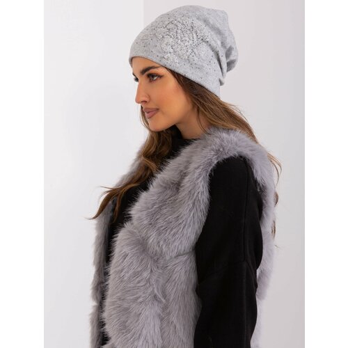 Fashion Hunters Knitted winter hat in gray Slike