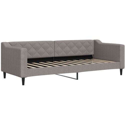  Dnevni krevet na razvlačenje smeđesivi 80 x 200 cm od tkanine Slike