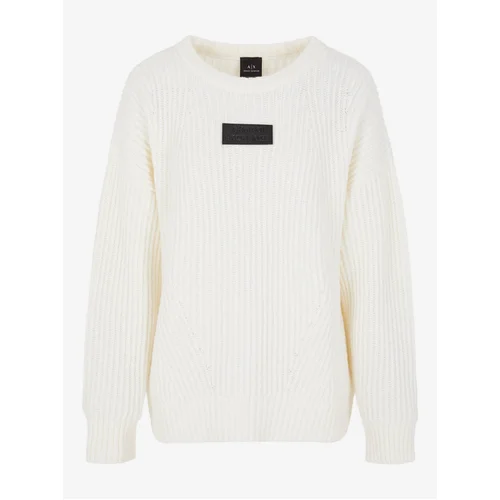 Armani Women's Cream Wool Sweater Exchange - Women