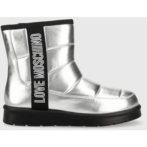 Love Moschino Čizme za snijeg boja: srebrna