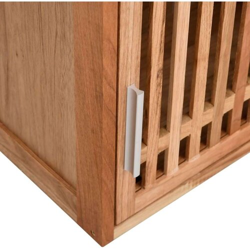vidaXL stenska kopalniška omarica 42x23x60 cm trdna orehovina Cene