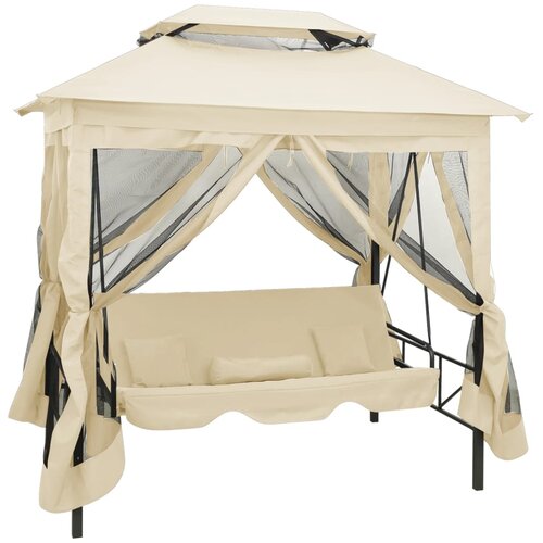 Gazebo konvertibilna ljuljačka krema bijela Cijene