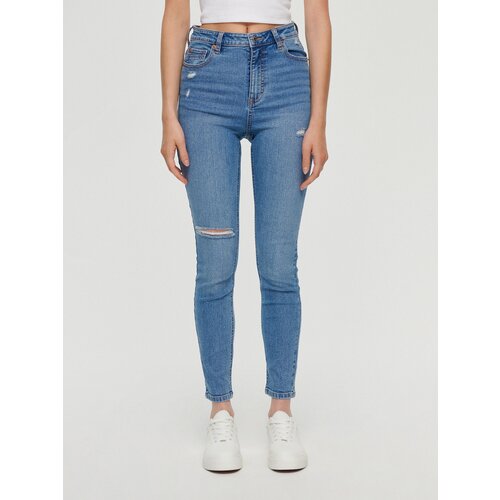 House - Skinny traperice visoka struka - Plava Slike