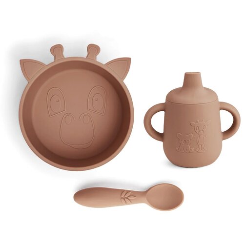 Nuuro Set za jelo Elias, Silikonski, Chocolate malt Cene