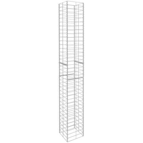  Gabionske ko&amp;scaron;are 3 kom od pocinčanog čelika 25 x 25 x 197 cm Slike