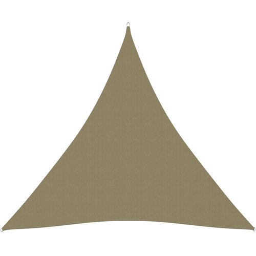 VidaXL jedro protiv sunca od tkanine trokutasto 4,5 x 4,5 x 4,5 m bež Slike