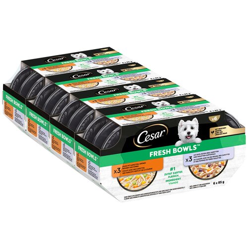 Cesar Fresh Bowls - Piletina i pačetina u umaku (48 x 85 g) Slike
