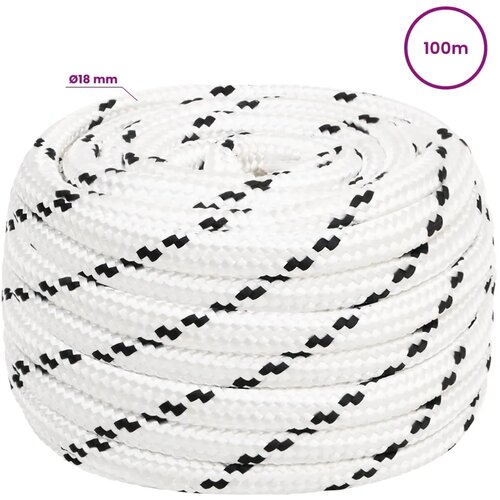  Vi&amp;scaron;enamjensko univerzalno uže 18 mm 100 m Bijela Poliester - Bijela 18 mm 100 m Slike