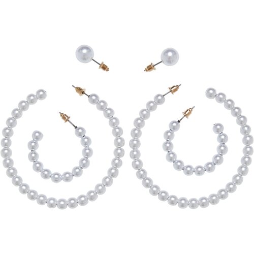 Urban Classics pearl hoop earrings 3-pack Slike