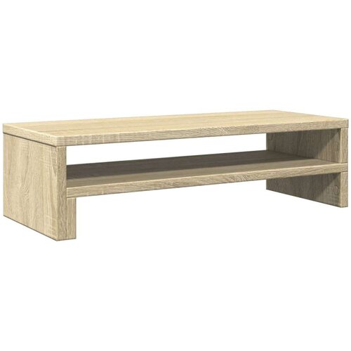 VidaXL Stalak za monitor boja hrasta 54x22x15 cm konstruirano drvo Slike