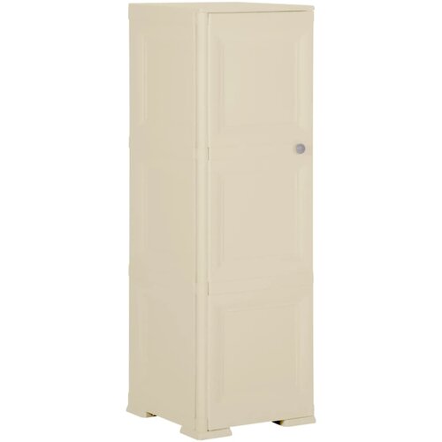 The Living Store Plastična omara 40x43x125 cm lesen dizajn angora bela - Omarica, (21429070) Slike